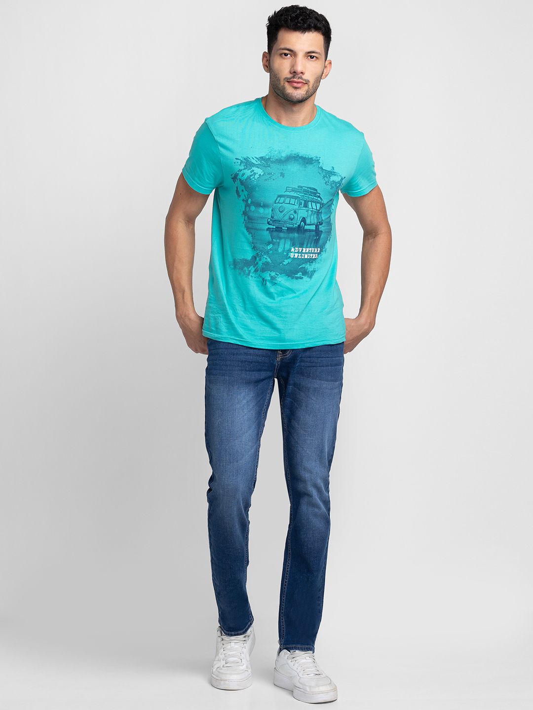 SPYKAR Men Light Fade Stretchable Jeans