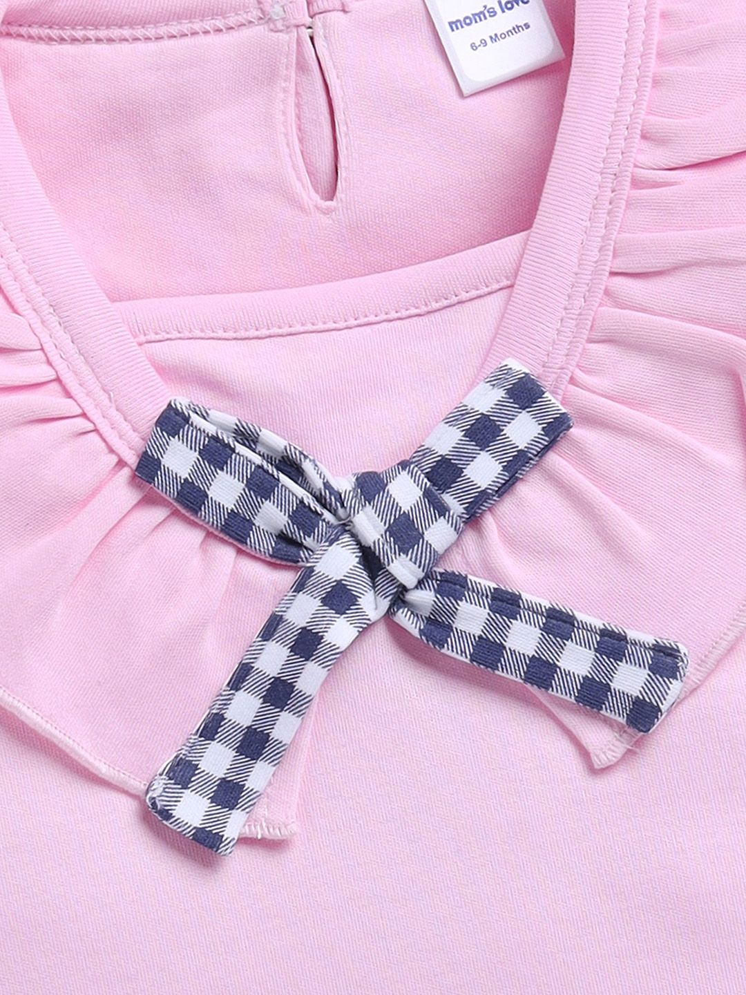 Moms Love Infant Girls Pure Cotton Top with Shorts