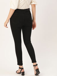 all about you Women Black Skinny Fit High-Rise Stretchable Jeans