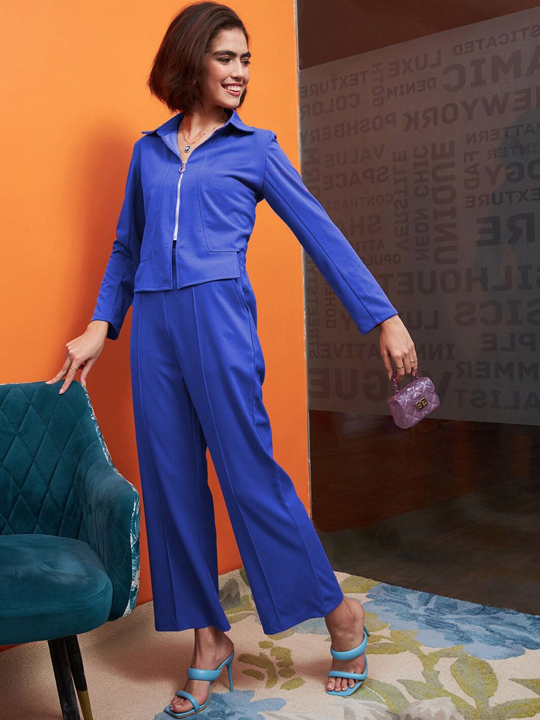 Athena Long Sleeves Jacket & Trousers Co-Ords