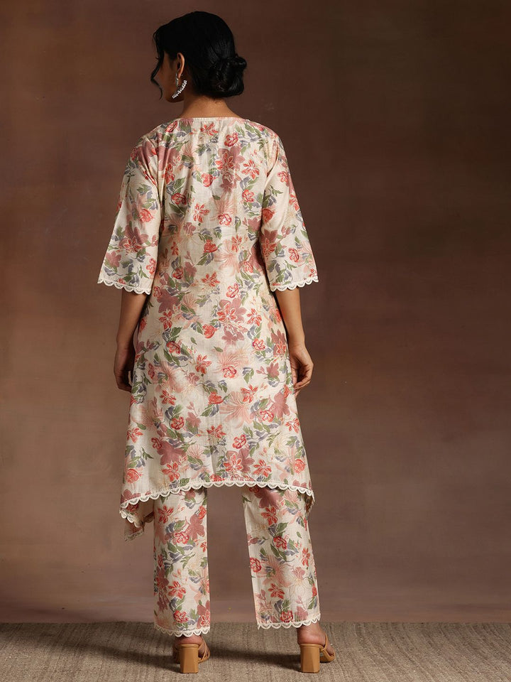 Libas Floral Printed Kurta With Trouser