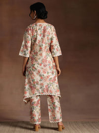 Libas Floral Printed Kurta With Trouser