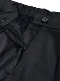 DressBerry Women Satin Finish Cargo Style Pleated Trousers