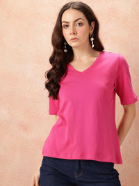 all about you V-Neck Regular Fit T-shirt