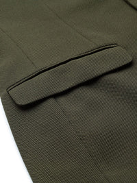 Park Avenue Textured Super Slim Fit Single-Breasted Formal Blazer