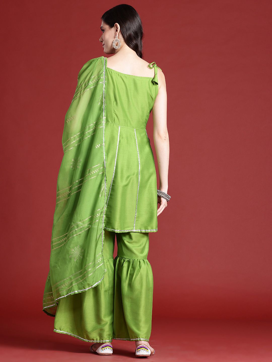 Anouk Regular Kurta With Sharara & Dupatta