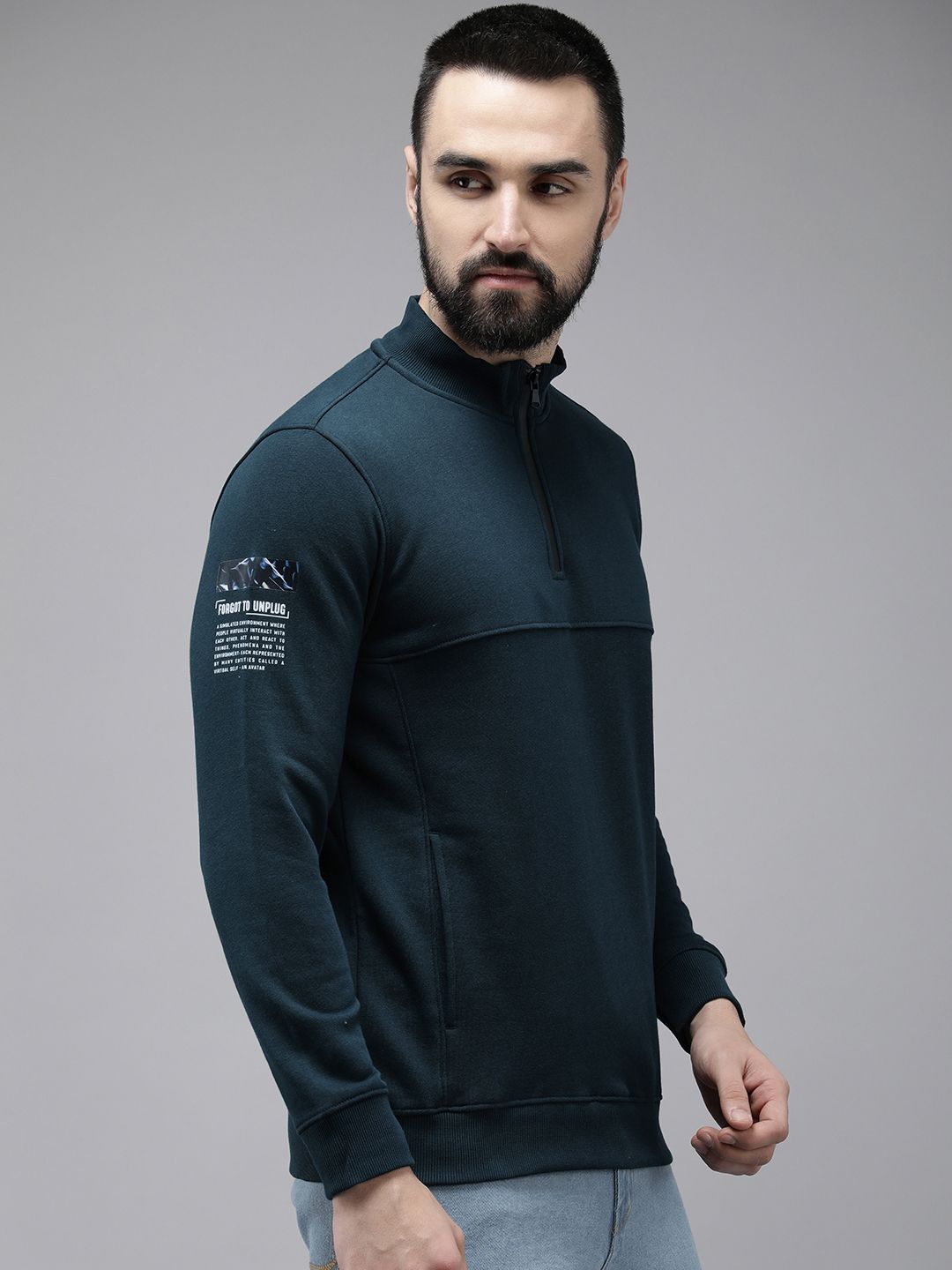 SPYKAR Solid Long Sleeves Pullover Sweatshirt