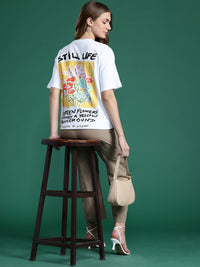 DressBerry Women Floral Printed Pure Cotton T-shirt