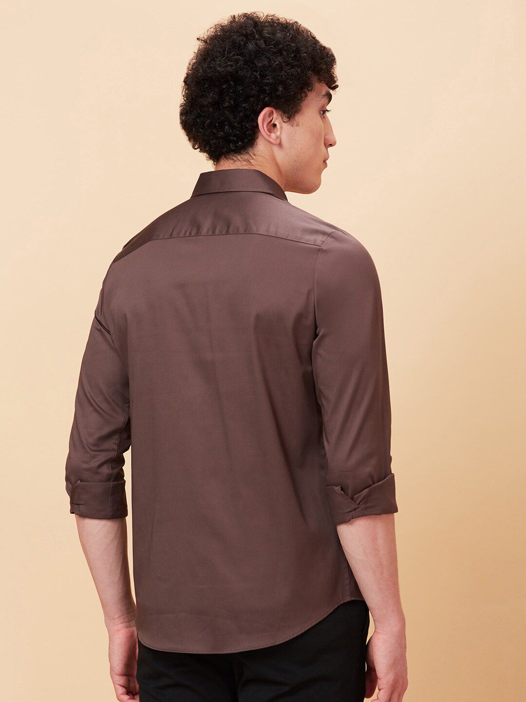 Being Human Button-Down Collar Slim Fit Cotton Casual Shirt