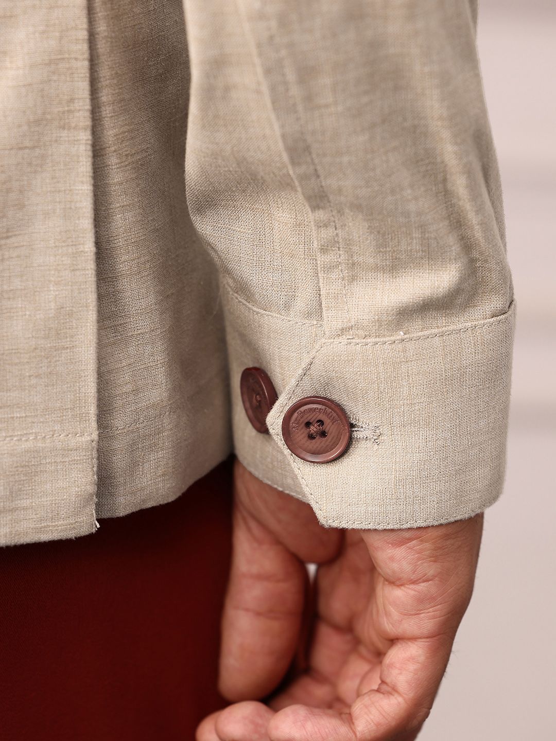 Mr Bowerbird Single-Breasted Tailored Fit Blazer with Shoulder Tabs