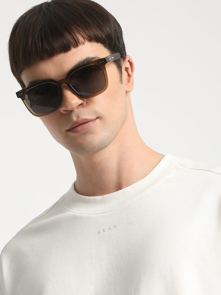 THE BEAR HOUSE Round Neck Short Sleeve Cotton T-shirt
