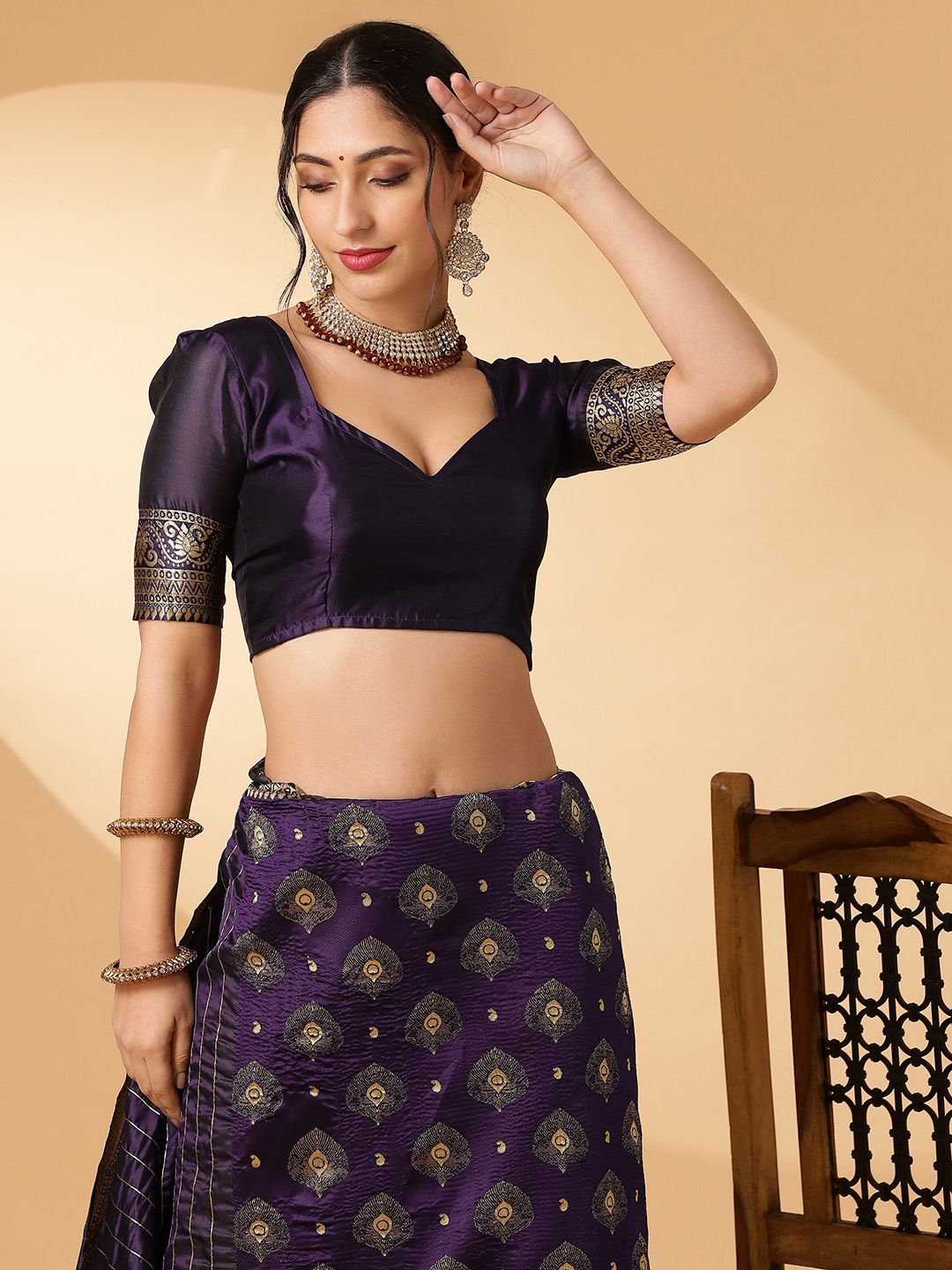 KALINI Ethnic Motifs Zari Paithani Saree