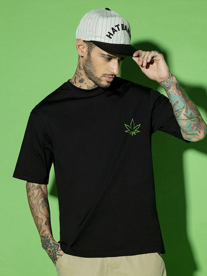 Bewakoof Typography Printed Oversized Pure Cotton T-shirt