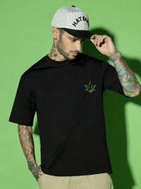 Bewakoof Typography Printed Oversized Pure Cotton T-shirt