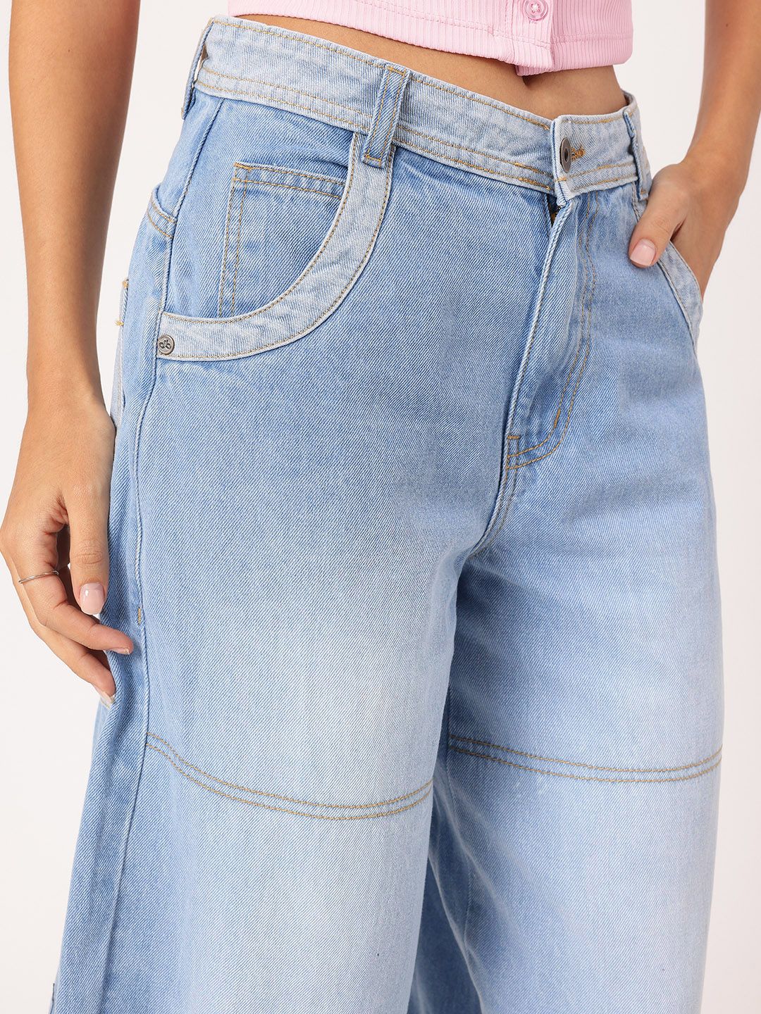 DressBerry Women Tailored Tides Baggy Fit Jeans