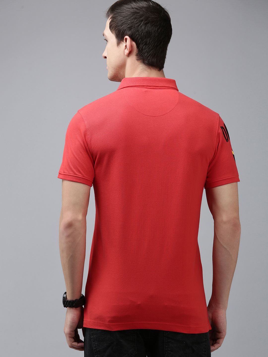 SPYKAR Polo Collar Pure Cotton Slim Fit T-shirt