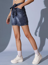 STREET 9 Women High-Rise Denim Denim Shorts
