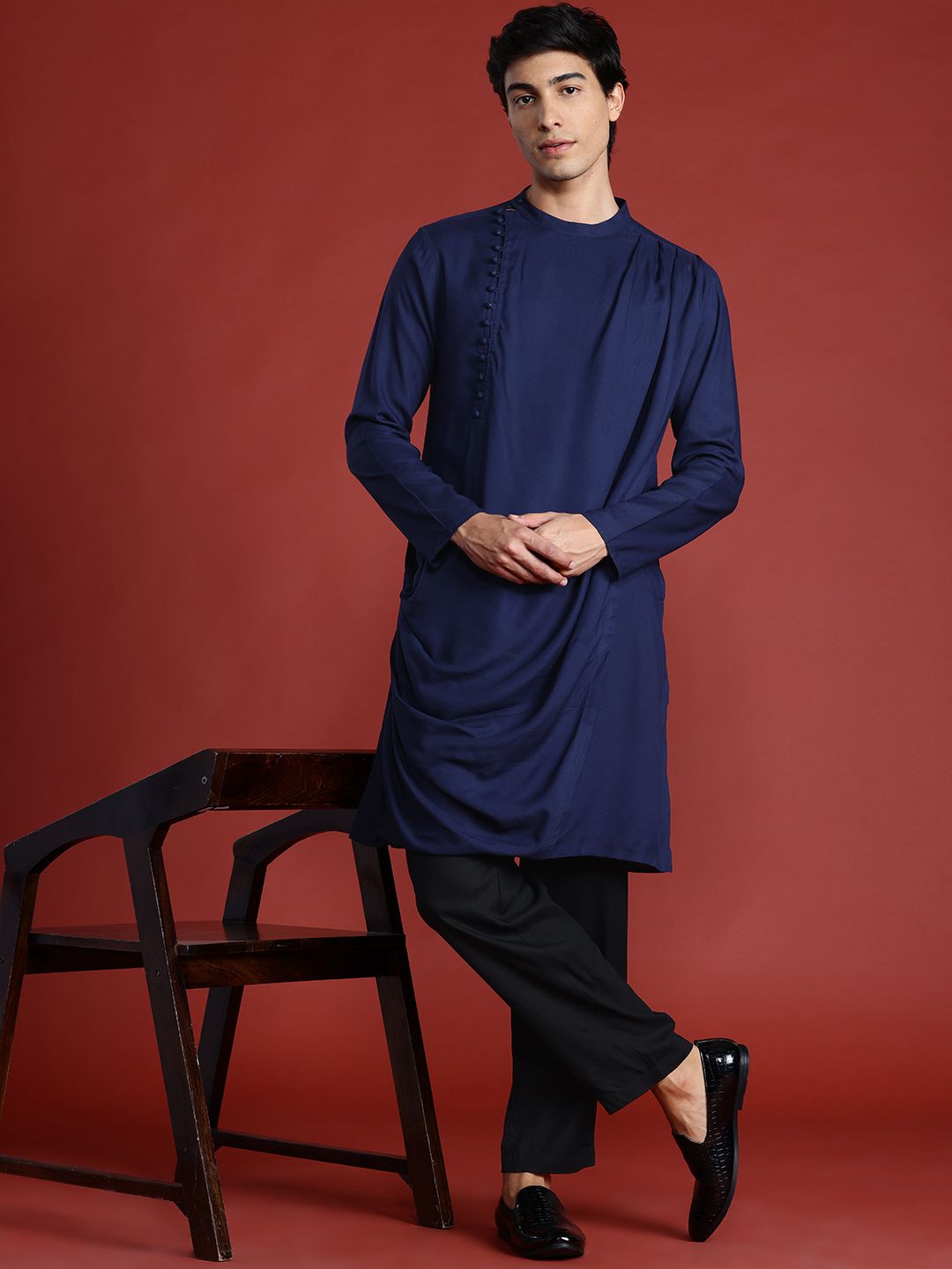 Anouk Gathered Detail Kurta Set