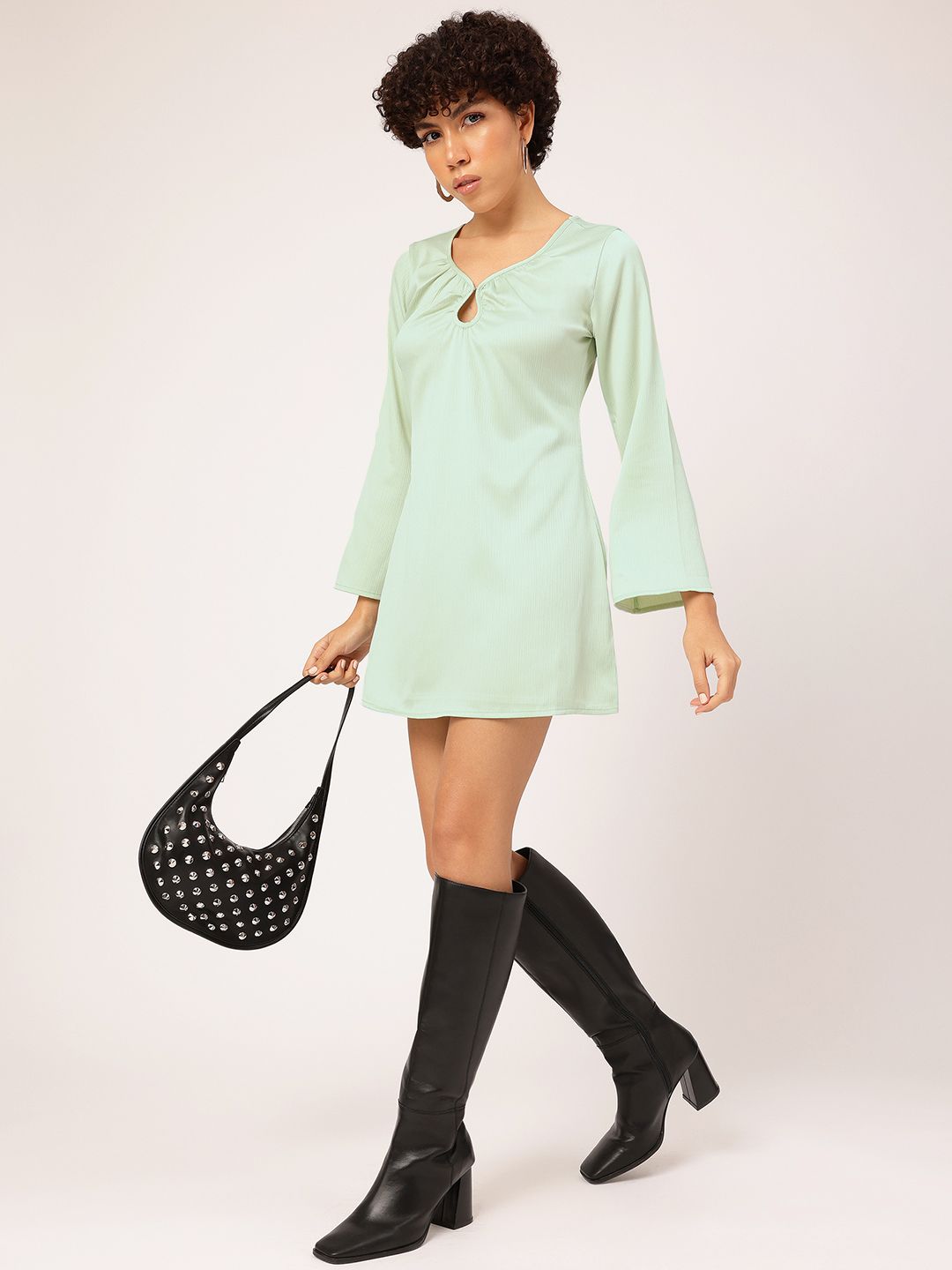 DressBerry Keyhole Classic Mini A-Line Flair Dress