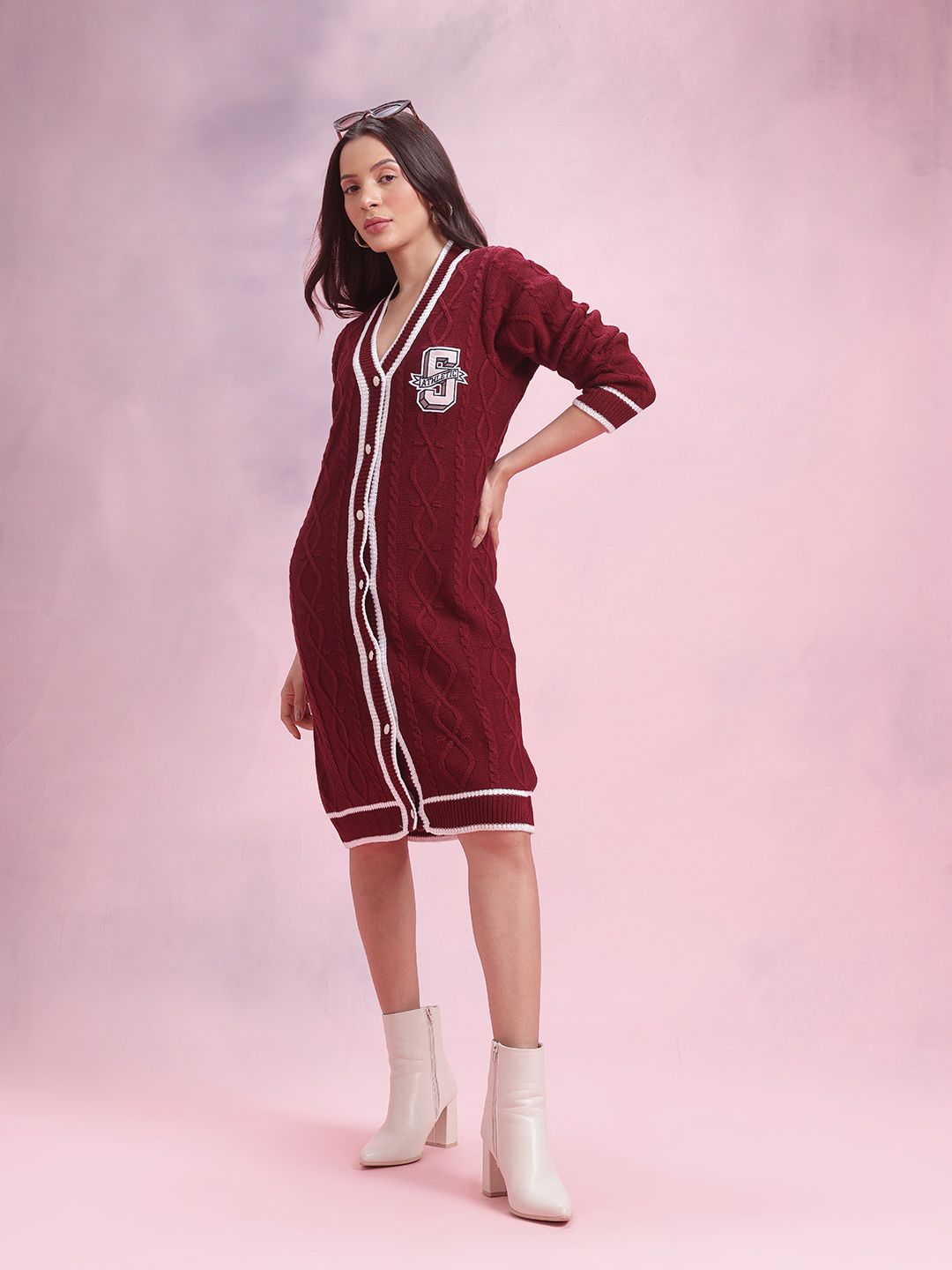 DressBerry Cable-Knit Dress