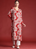 all about you Floral Woven Design Kurta