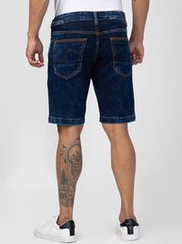 SPYKAR Men Washed Denim Shorts
