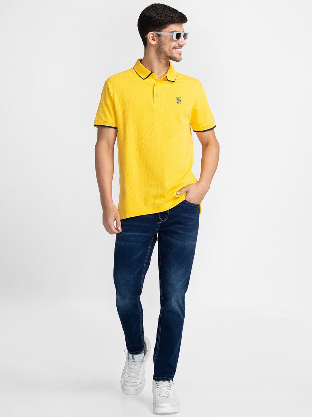 Being Human Polo Collar Regular Sleeves T-shirt