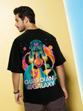 Bewakoof x OFFICIAL MARVEL MERCHANDISE Men Galaxy Ship Graphic Printed Oversized T-shirt