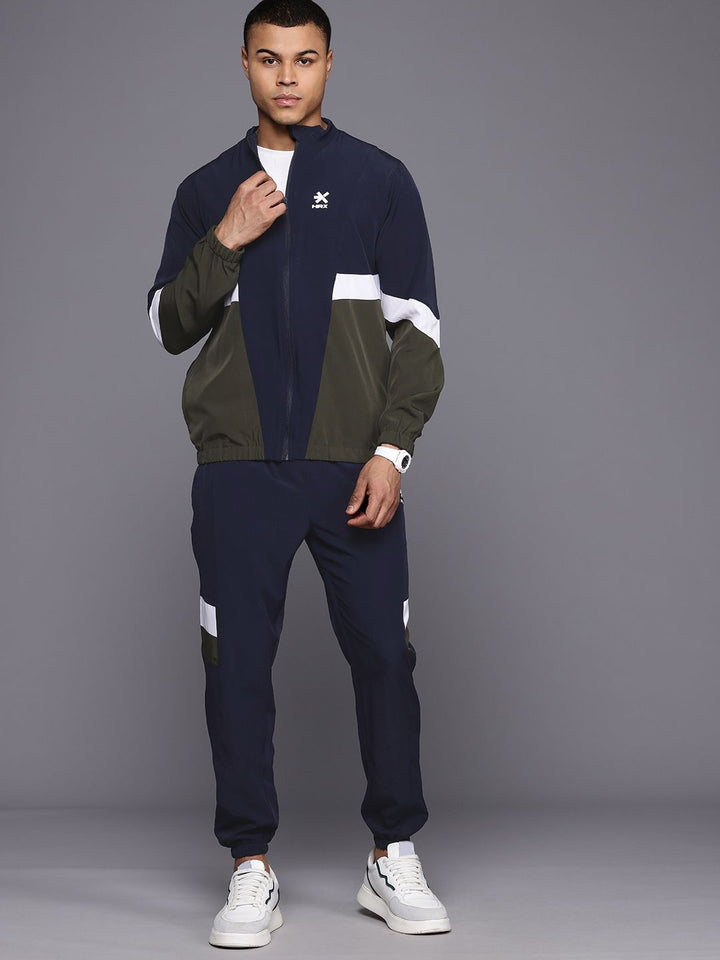 HRX by Hrithik Roshan Colour-block Casual Tracksuit