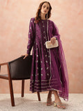 all about you Thread Work & Sequinned Yoke Design Empire Ethnic Dress