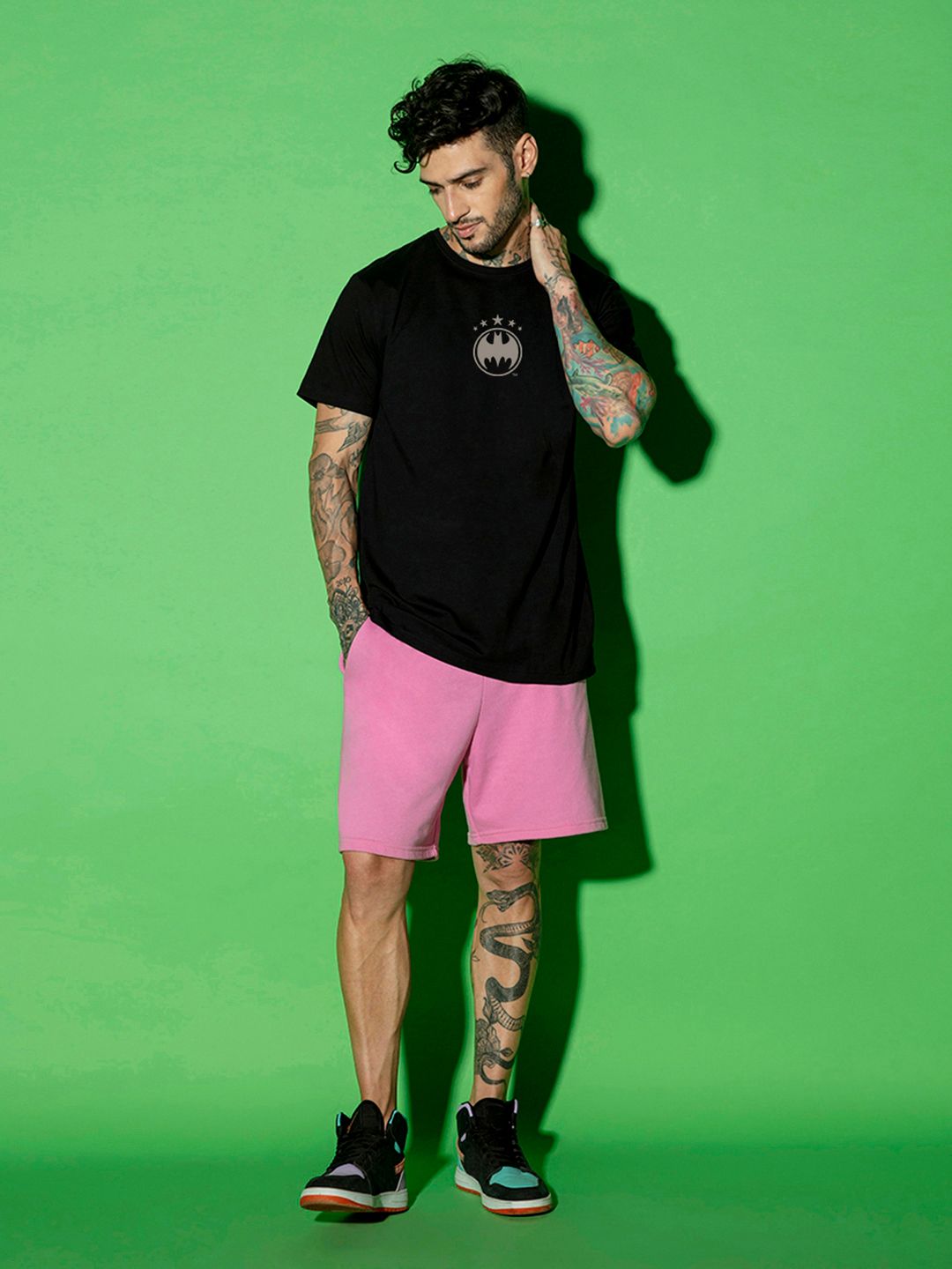 Bewakoof Black Batman Printed Pure Cotton T-shirt