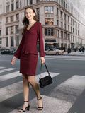 DressBerry V-Neck Top With Fitted Skirt