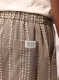 Mr Bowerbird Men Printed Pure Cotton Liberal Fit Trousers With a Notepad