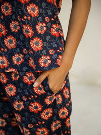 SANSKRUTIHOMES Women Printed  Pure Cotton Night suit