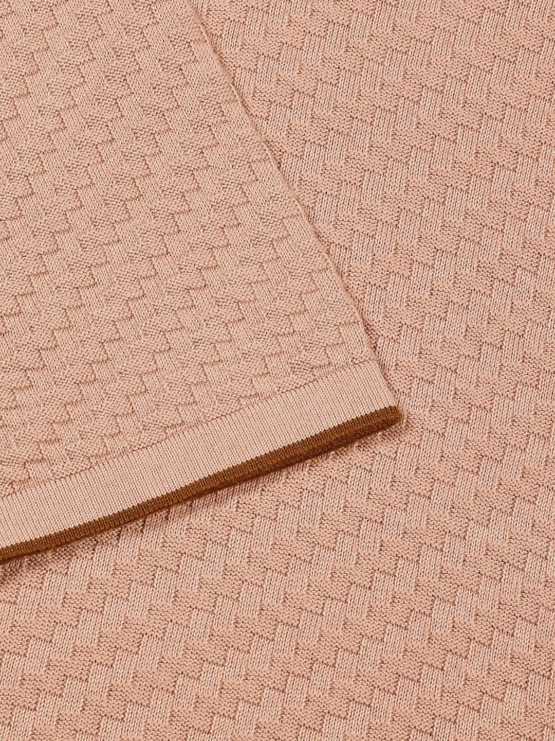 Thomas Scott Men Knit Textured Round Neck T-shirt