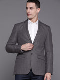 Raymond Self-Checked Slim Fit Single-Breasted Formal Blazer