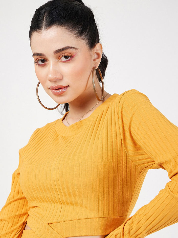 SASSAFRAS Cut-Out Detail Bodycon Dress