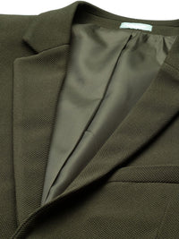 Park Avenue Textured Super Slim Fit Single-Breasted Formal Blazer