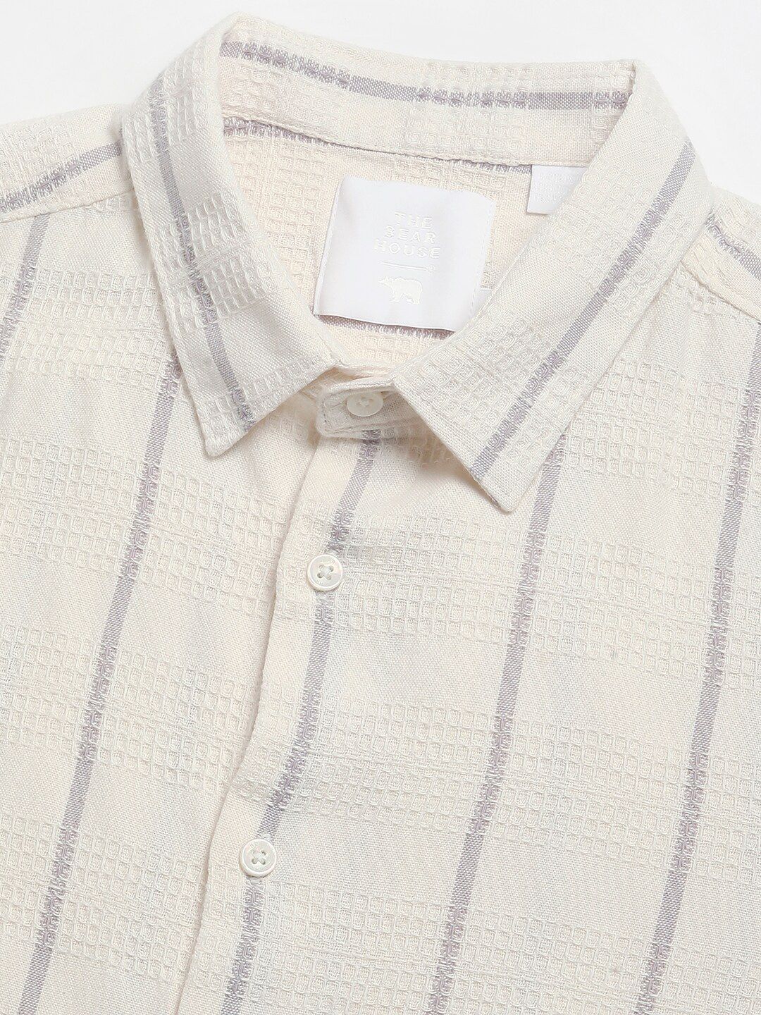 The Bear House Men Striped Slim Fit Casual Shirt