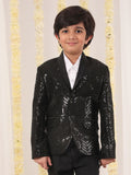VASTRAMAY Boys Embellished Single Breasted Blazer