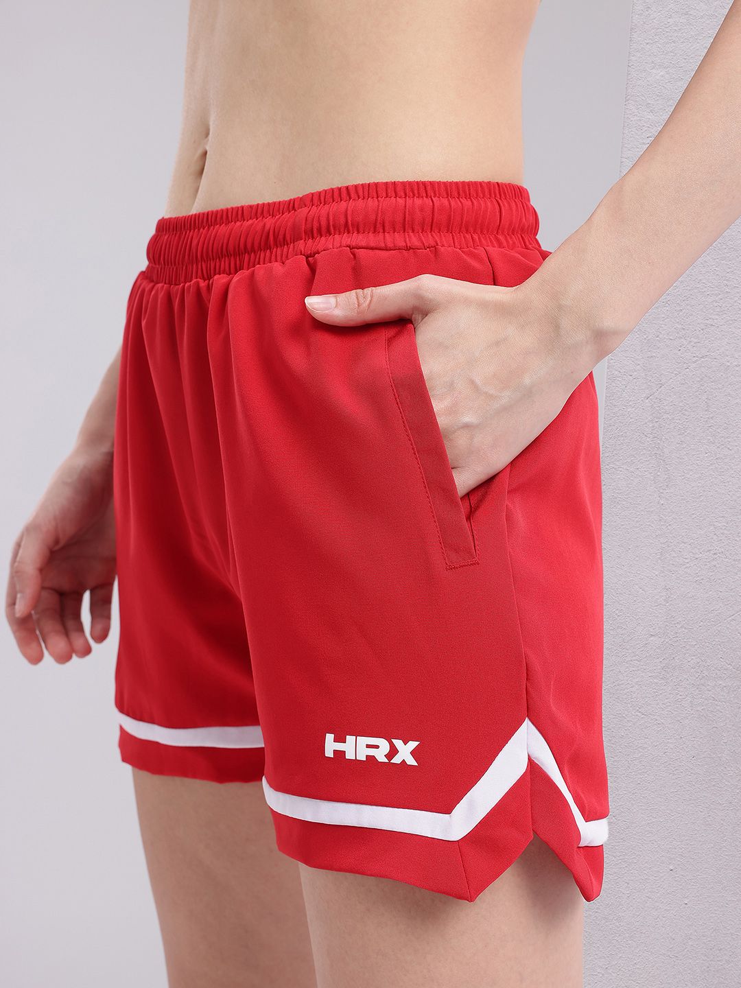 HRX by Hrithik Roshan Women Striped Training Shorts