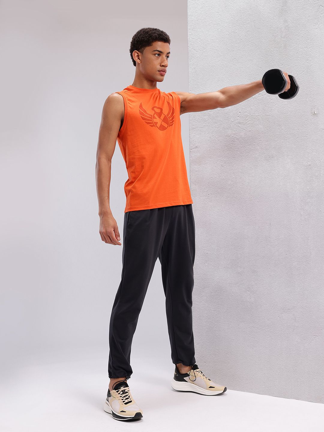 HRX by Hrithik Roshan Brand Logo Printed Training T-shirt