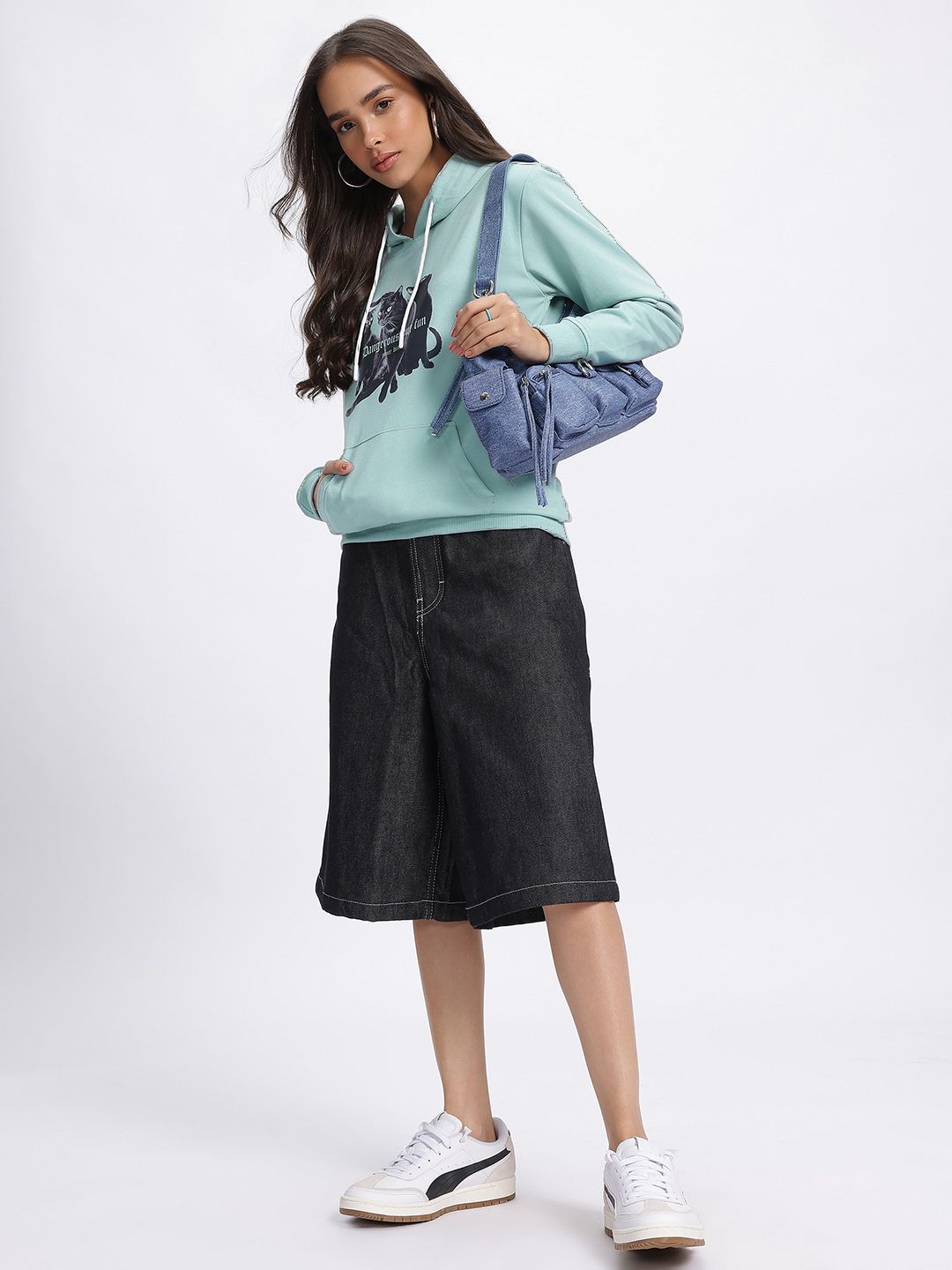 DressBerry Graphic Hooded Sweatshirt
