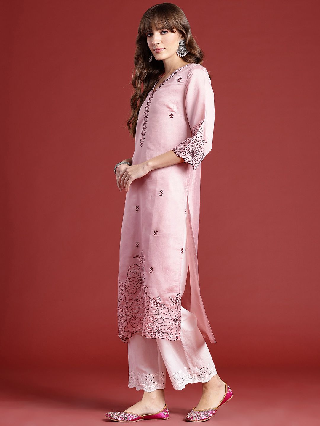 Anouk Floral Embroidered Kurta