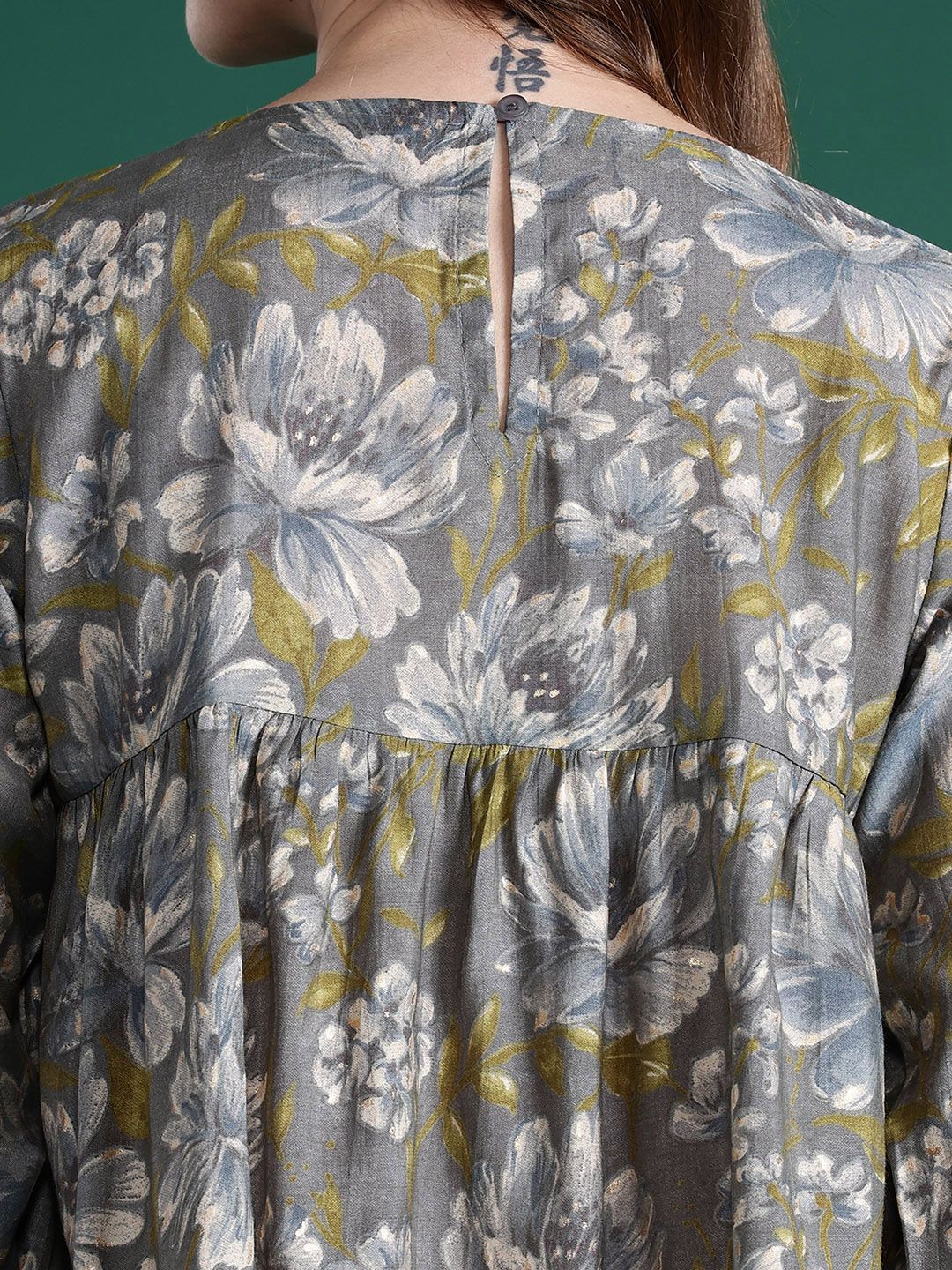 DressBerry Floral Print A-Line Top