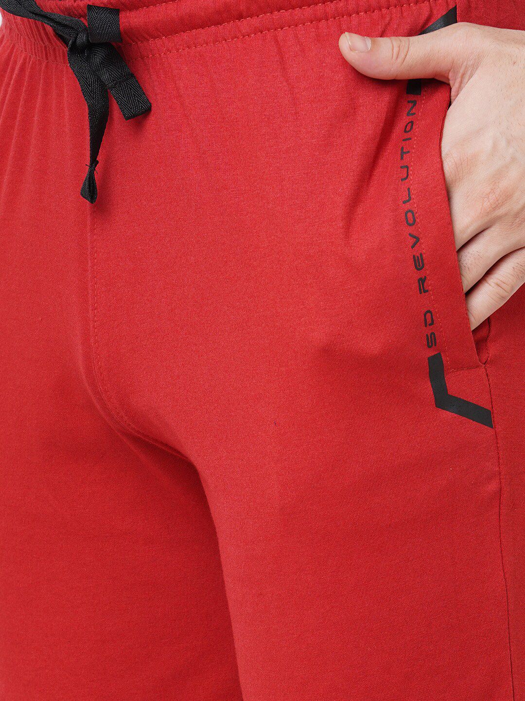 Sweet Dreams Men Orange Coloured Solid Lounge Pants