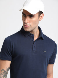 THE BEAR HOUSE Polo Collar Slim Fit Pure Cotton T-shirt
