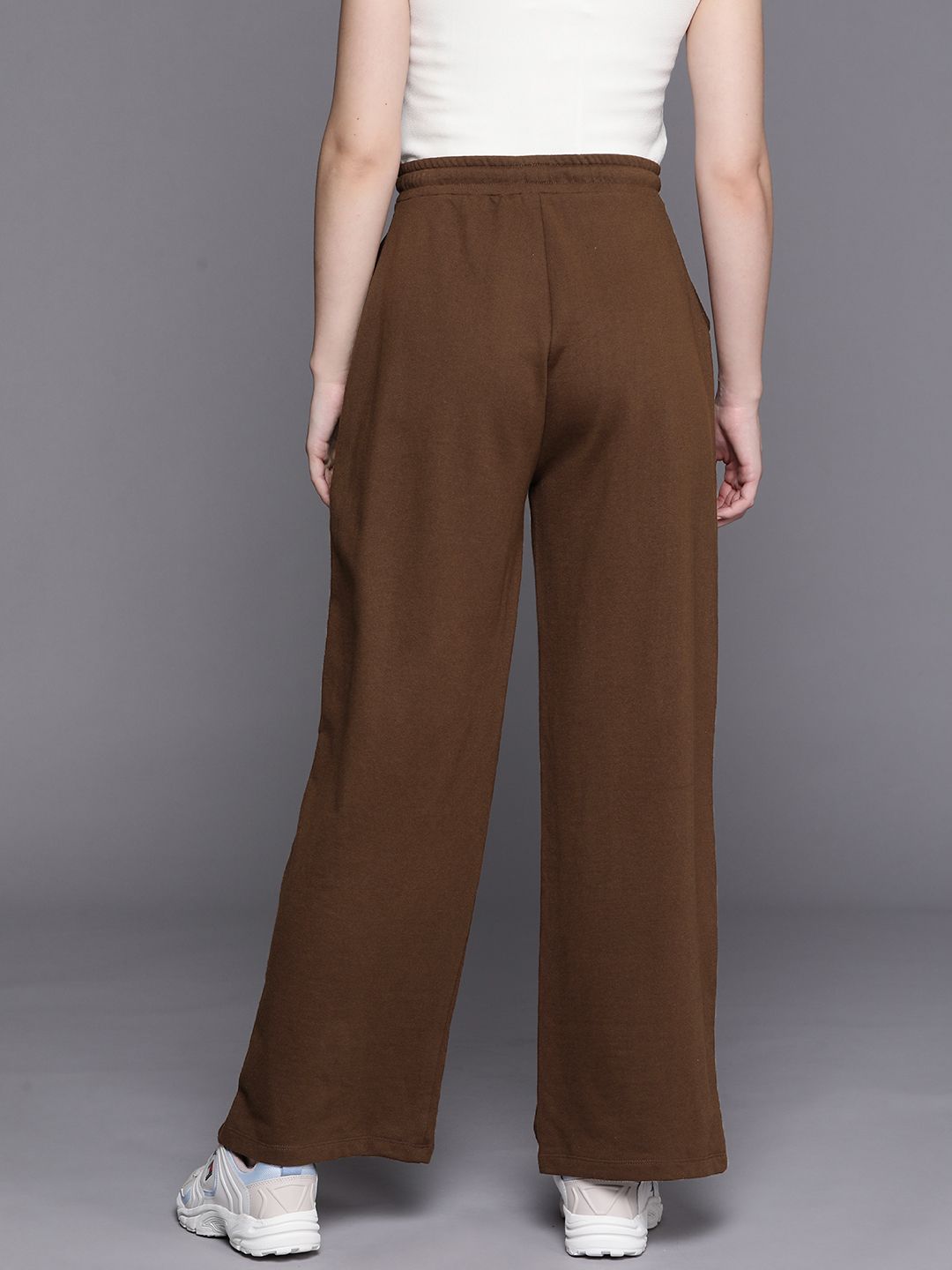 SASSAFRAS Women Brown Track Pants