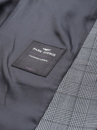 Park Avenue Slim Fit Textured Self Design Notched Lapel Single-Breasted Formal Blazer