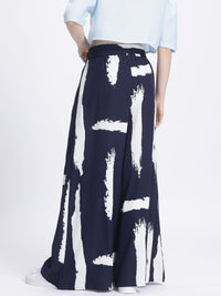 DressBerry Women Abstract Art Wide Leg Trousers